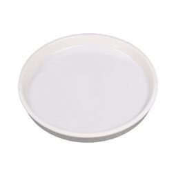 DG71R-CG - Melamine Round Coupe Plate - Cream Glaze