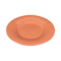 D8P-STC - Melamine Round Plate - Sunburn Terra Cotta