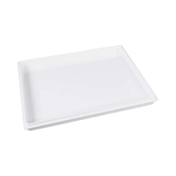 M12152LID-W - Melamine Rectangular Reversible Bin Lid - White