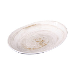 D1181OV-TD - Melamine Deep Oval Plate - Taupe Design