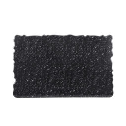 QS2415-GB - Melamine Rectangular Riser w/ One Straight Edge - Black Granite