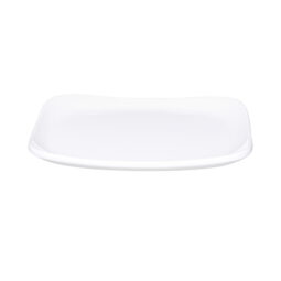 B6SQ-W - Melamine Square Plate - White