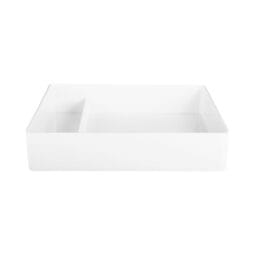 M1214RC-W - Melamine Two Compartment Cabana Box - White
