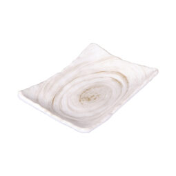 D7525RC-TD - Melamine Rectangular Plate - Taupe Design