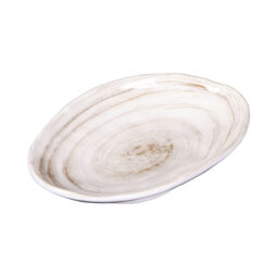 D751OV-TD - Melamine Deep Oval Plate - Taupe Design