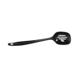 MSP12S-B - Melamine Slotted Spoon - Black