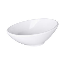 M85-NW - Melamine Oblong Bowl - White