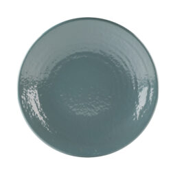 D9RR-ABY - Melamine Round Pebble Plate - Abyss