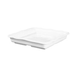M858-NW - Melamine Square Organic Tray - White