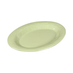 D912OV-WWG - Melamine Oval Platter - Weeping Willow Green