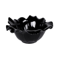 M94FP-B - Melamine Medium Round Flower Bowl - Black