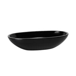 M157OV-B - Melamine Long Oval Bowl - Black