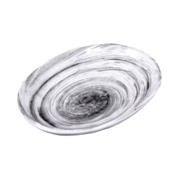 D861OV-BD - Melamine Deep Oval Plate - Black Design