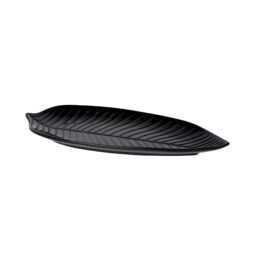 M1465PL-B - Melamine Medium Leaf Platter - Black