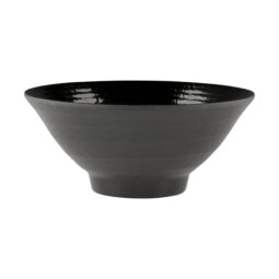 D1005RR-B - Melamine Bowl - Black Matte Finish Outside/Black Gloss Finish Inside