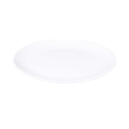 B14-W - Melamine Round Plate - White