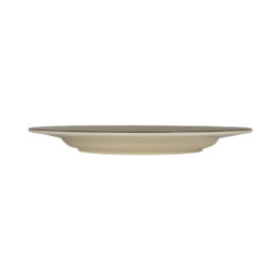 D1025M-V - Melamine Round Crackle Plate - Vanilla