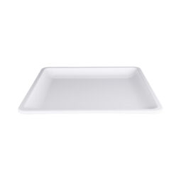 M14118SQ-W - Melamine Square Coupe Platter - White