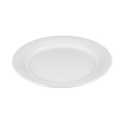 D1098GG-W - Melamine Round Plate - White Gloss