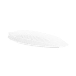 M179PL-NW - Melamine Large Leaf Platter - White