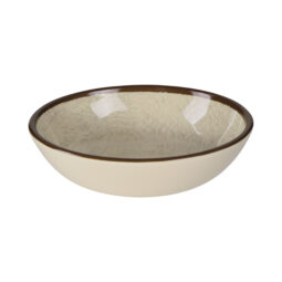 DB51M-V - Melamine Small Round Crackle Bowl - Vanilla