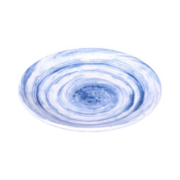 D71R-ND - Melamine Round Plate - Navy Design