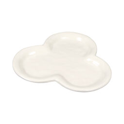 D825P-AW - Melamine 3 Compartment Plate - Antique White