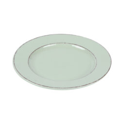 D850T-H - Melamine Round Double Line Plate - Hemlock