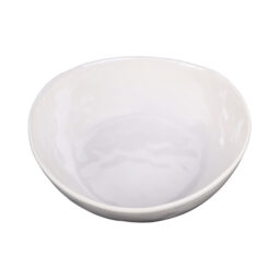DGB83R-CG - Melamine Irregular Round Bowl - Cream Glaze