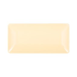 M168RC-BCY - Melamine Rectangular Platter - Banana Crepe