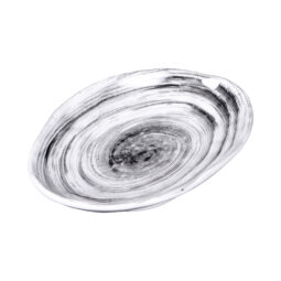 D751OV-BD - Melamine Deep Oval Plate - Black Design