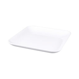 M1325SQ-NW - Melamine Square Platter w/ Matte Finish Outside - White
