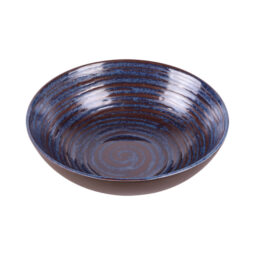 B400082-SDB - Melamine Round Bowl - Stardust Blue