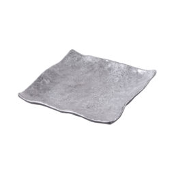 D6118SQ-CO - Melamine Square Plate - Coal