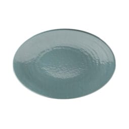 D812RR-ABY - Melamine Oval Pebble Platter - Abyss