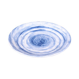 D110R-ND - Melamine Round Plate - Navy Design