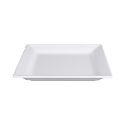 DS77-W - Melamine Square Plate - White