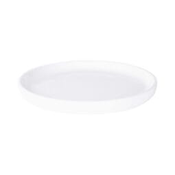 B190080-W - Melamine Round Plate - White