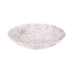 B383120-BRM - Melamine Round Bowl - Brown Marble
