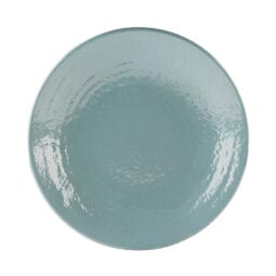 D10RR-ABY - Melamine Round Pebble Plate - Abyss