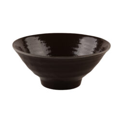 D1006RR-AUB - Melamine Bowl - Aubergine Matte Finish Outside/Aubergine Gloss Finish Inside