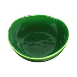 DGB62R-GRG - Melamine Irregular Round Bowl - Green Glaze