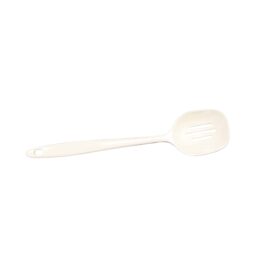 MSP12S-AW - Melamine Slotted Spoon - Antique White