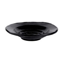 DB7-B - Melamine Irregular Round Bowl - Black