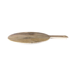 M12RW-DW - Melamine Round Serving Board - Driftwood