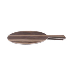 M9RW-HW - Melamine Round Serving Board - Bamboo
