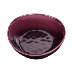 DGB62R-PG - Melamine Irregular Round Bowl - Purple Glaze