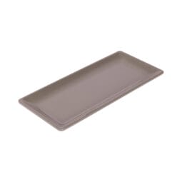 D126RC-MR - Melamine Rectangular Plate - Mushroom