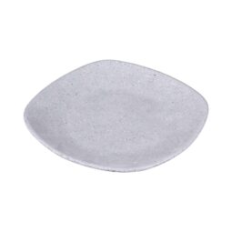 RT8SQ-GS - Melamine Square Plate w/ Rounded Edges - Granite Stone