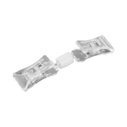 TAGV37 - Polycarbonate Double Clip on Spring Sign Holder - Clear Polycarbonate